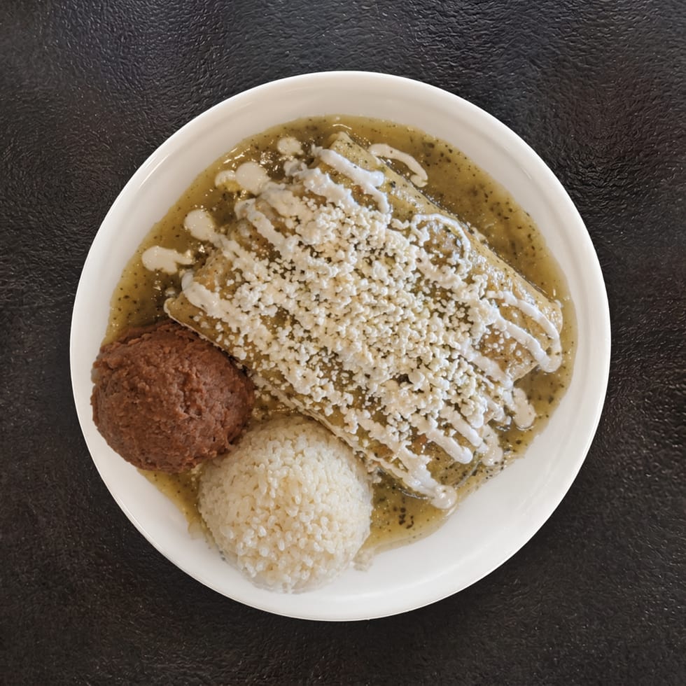 Enchiladas Verdes.